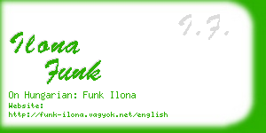 ilona funk business card